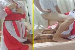 网红美乳少女扮演紫霞仙子被勐男无套中出