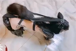 推特小萝莉被拘禁在狗笼里