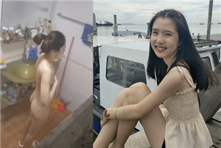 偷拍学妹洗澡差点被发现了