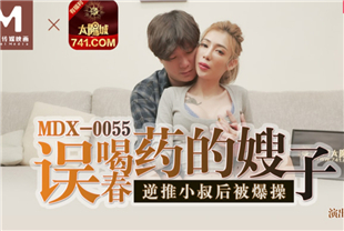 国产AV剧情-误喝春药的嫂子逆推小叔后被爆操MDX-0055