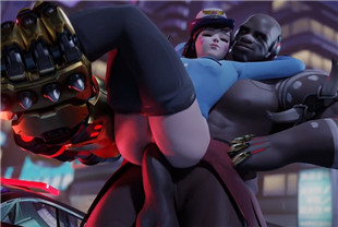 3D小女警DVA和铁拳的勐烈肛交
