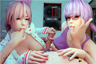 3D你能招架得住两个爆乳妹妹的夹击吗
