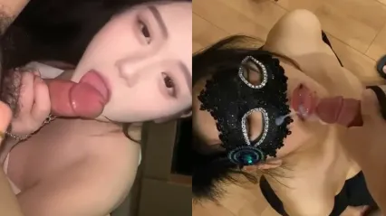神级颜值女神口交合集，各种好看女友帮男友口交还愿意接受玩3P舔兄弟鸡巴，到底怎么调教的啊？