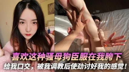 骚母狗臣服主人胯下 调教后疯狂讨好主人 跪舔深喉口交 极致顺从化身淫荡母狗