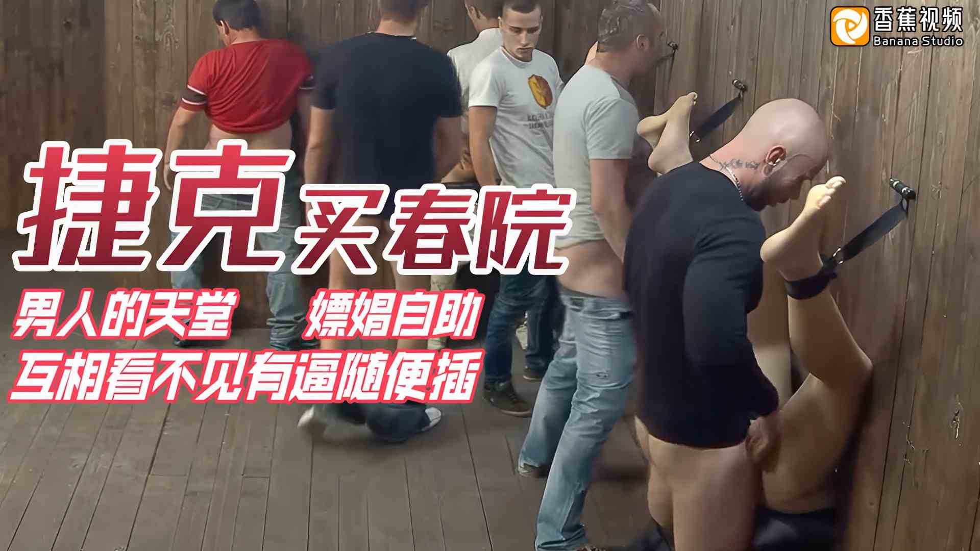 捷克买春院，男人的天堂-嫖娼自助互相看不见有逼随便插