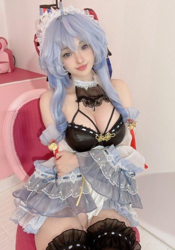 Hidori <span style='color: #ff5b82'>Rose</span> - Ganyu Maid