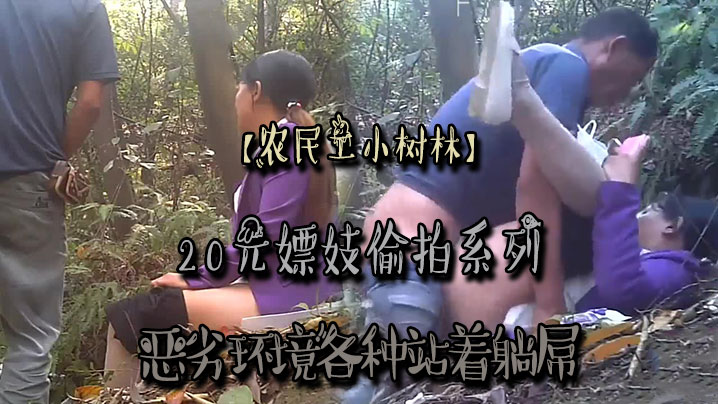 农民工小树林20元嫖妓偷拍系.列恶劣环境各种站着躺屌对白清晰